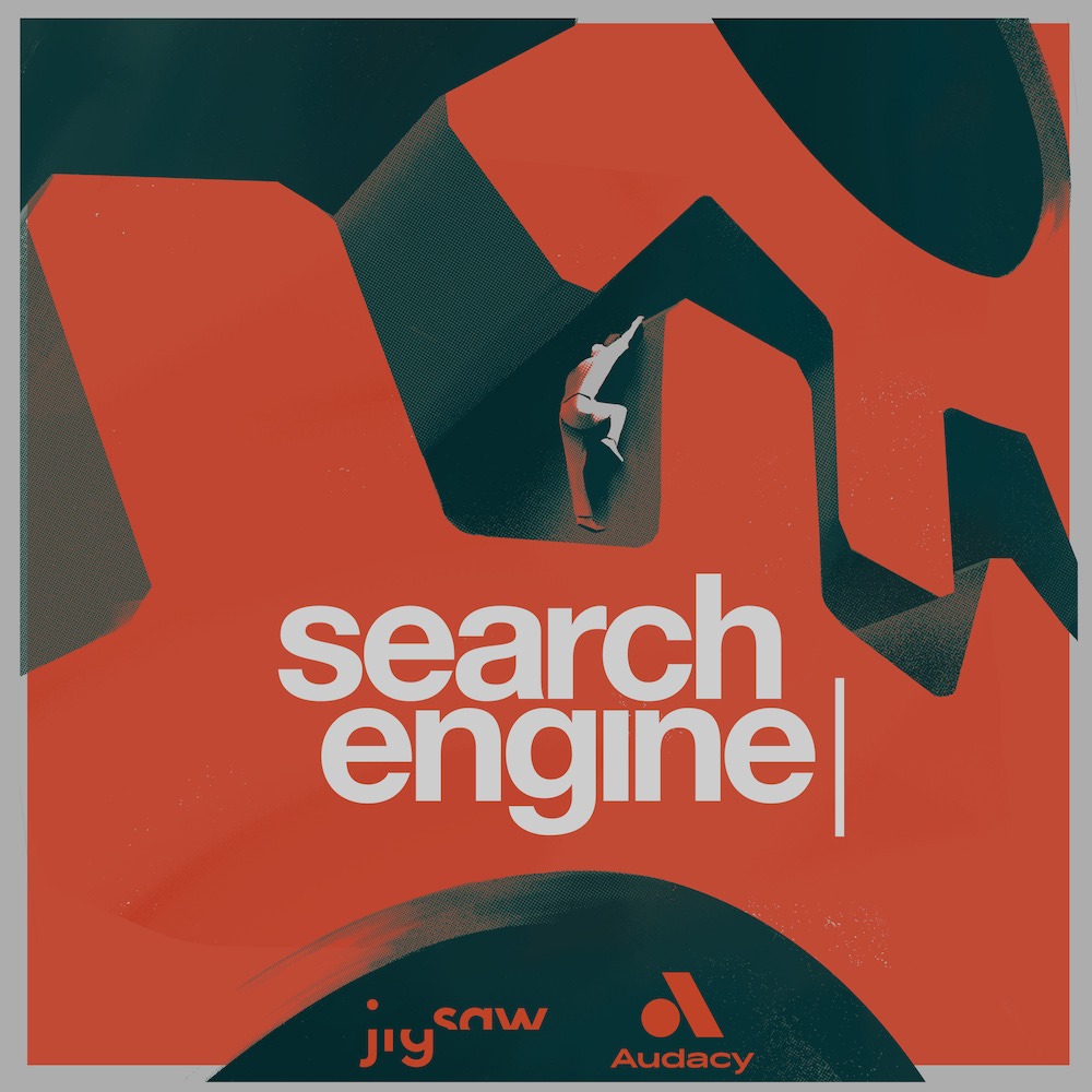 search engine poster/logo - best podcasts of 2025 - best standalone episode - Why didn't Chris and Dan get into Berghain?