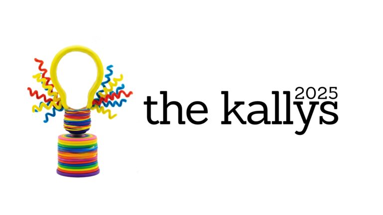 The Kallys 2025 - Kalle Ryan's awards for the best tv, film, podcasts, books and music in 2025. Multicoloured handmade trophy that looks like a lightbulb. Best of 2025