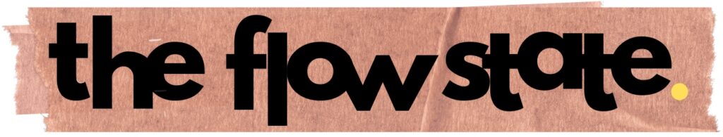 THE FLOW STATE logo - Substack about creativity by Kalle Ryan